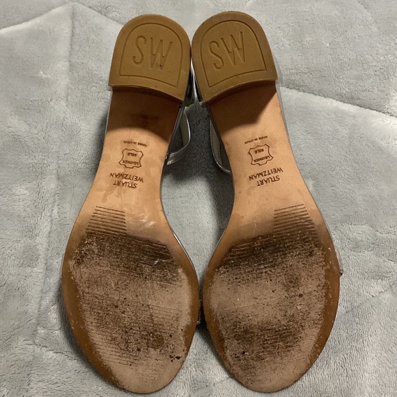 Stuart Weitzman Silver Simple Sandal - Picture 5 of 8